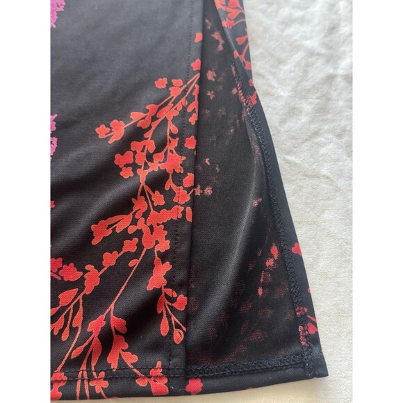 Rampage Womens Skirt Sz Large Knee-Length Y2k 2000's 90's Floral Retro Career - Picture 10 of 11